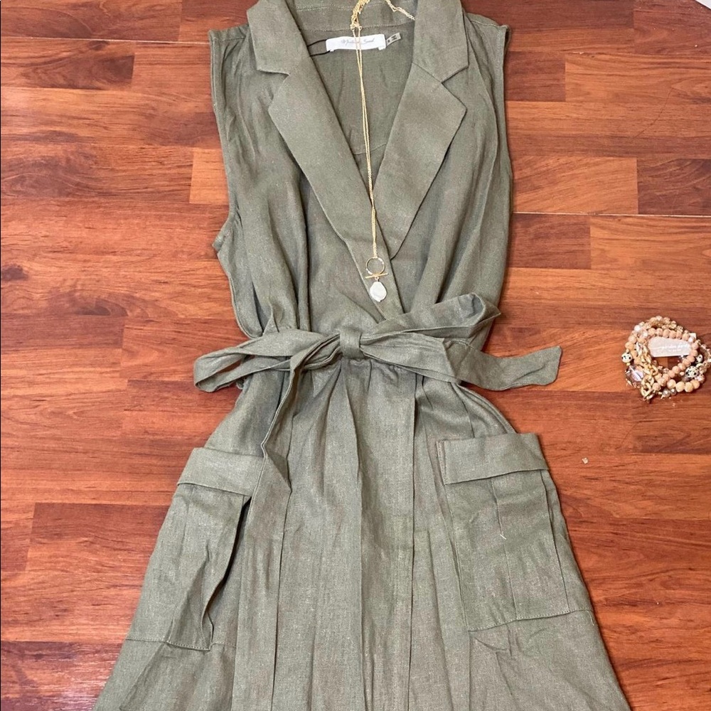 Green Tie Dress